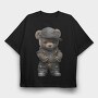 Teddy Rapper, Tricou Oversize Barbati (Unisex)
