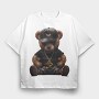Cool Teddy, Tricou Oversize Barbati (Unisex)