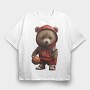 Teddy Bear Basketball, Tricou Oversize Barbati (Unisex)