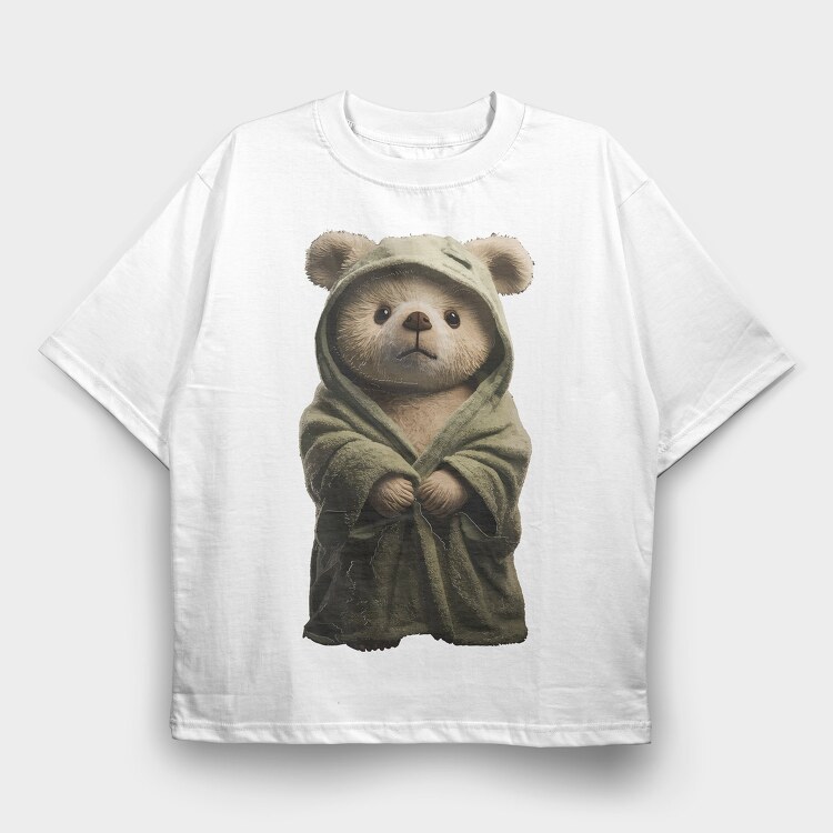 Teddy Bear Robe, Tricou Oversize Barbati (Unisex)