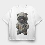 Teddy Hoodie, Tricou Oversize Barbati (Unisex)
