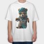 Teddy Bike, Tricou Oversize Barbati (Unisex)