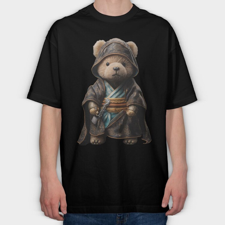 Assassin Teddy Bear, Tricou Oversize Barbati (Unisex)