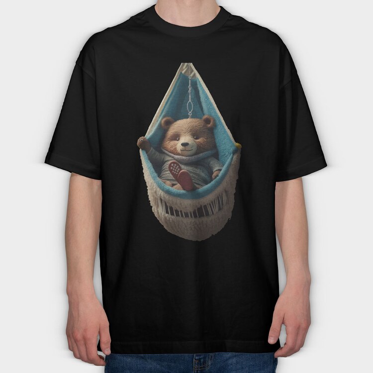 Baby Teddy, Tricou Oversize Barbati (Unisex)