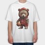 Teddy Bear Basketball, Tricou Oversize Barbati (Unisex)