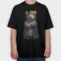 Regal Teddy Bear, Tricou Oversize Barbati (Unisex)