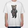 Teddy Medal, Tricou Oversize Barbati (Unisex)