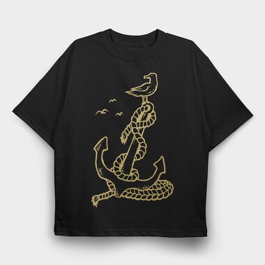 Anchor Bird, Tricou Oversize Barbati (Unisex)