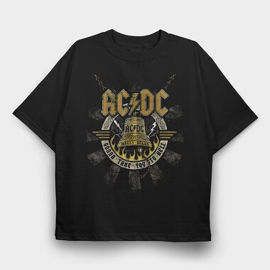 ACDC 5, Tricou Oversize Barbati (Unisex)