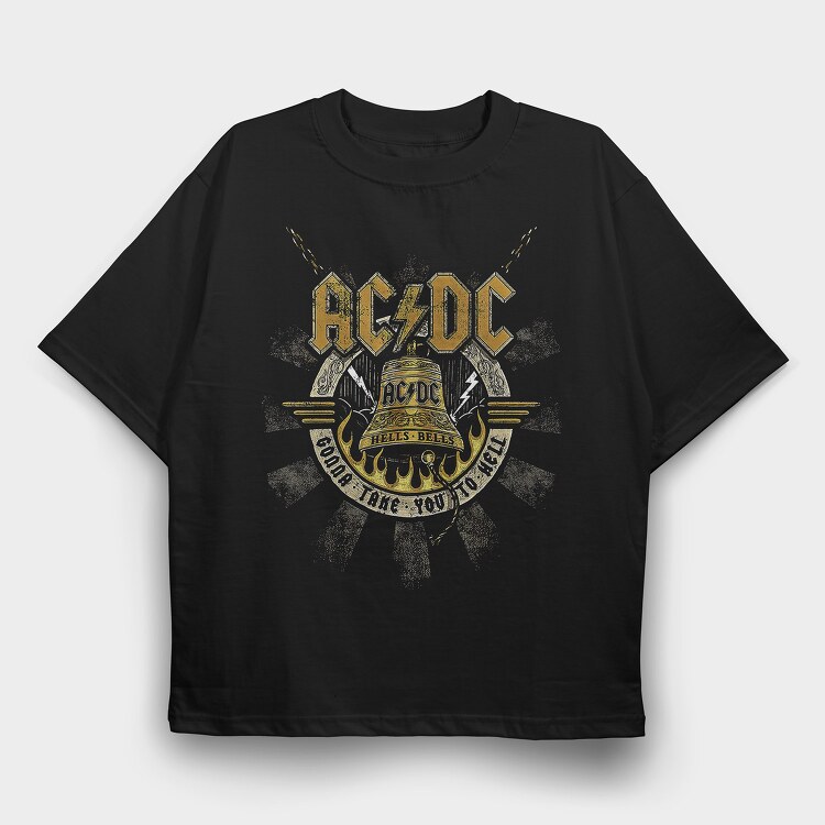 ACDC 5, Tricou Oversize Barbati (Unisex)