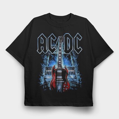 ACDC 6, Tricou Oversize Barbati (Unisex)