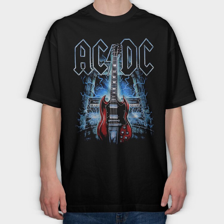 ACDC 6, Tricou Oversize Barbati (Unisex)