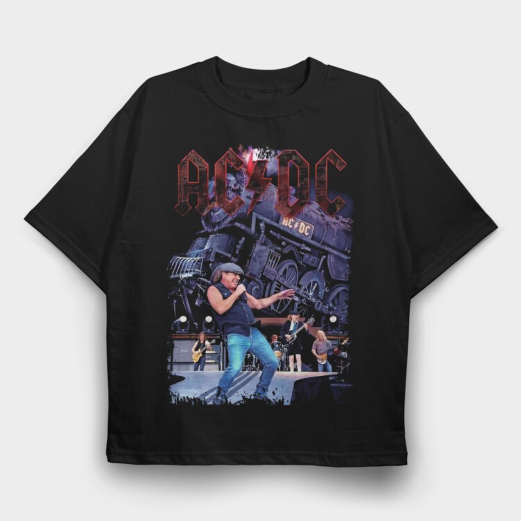 ACDC 7, Tricou Oversize Barbati (Unisex)