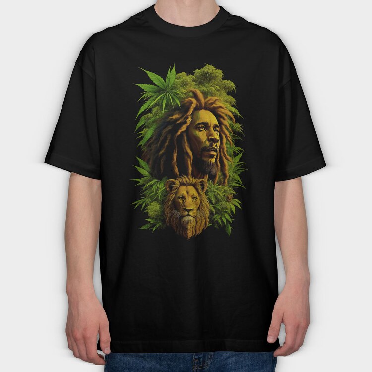 Bob Marley 3, Tricou Oversize Barbati (Unisex)