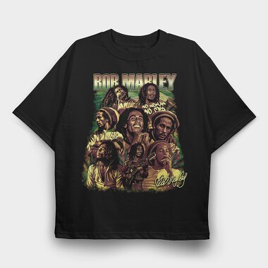 Bob Marley 4, Tricou Oversize Barbati (Unisex)