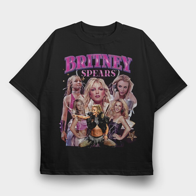 Britney Spears 2, Tricou Oversize Barbati (Unisex)