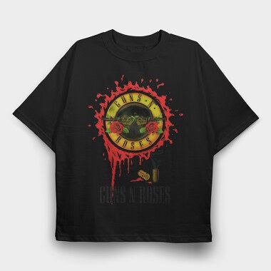 Guns N Roses 4, Tricou Oversize Barbati (Unisex)