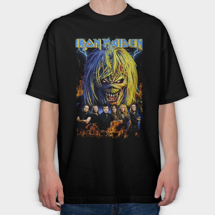 Iron Maiden 3, Tricou Oversize Barbati (Unisex)