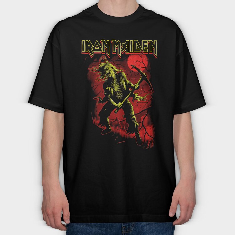 Iron Maiden 9, Tricou Oversize Barbati (Unisex)