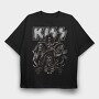 Kiss 5, Tricou Oversize Barbati (Unisex)