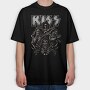 Kiss 5, Tricou Oversize Barbati (Unisex)