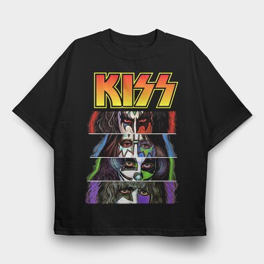 Kiss 6, Tricou Oversize Barbati (Unisex)
