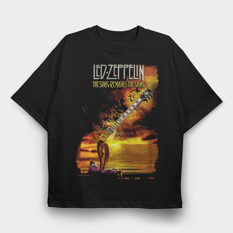 Led Zeppelin 2, Tricou Oversize Barbati (Unisex)
