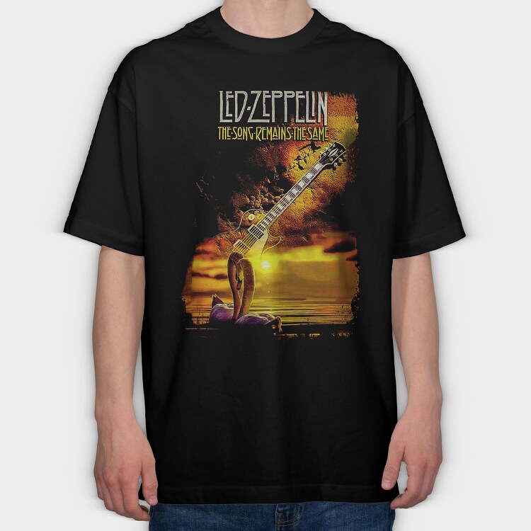 Led Zeppelin 2, Tricou Oversize Barbati (Unisex)