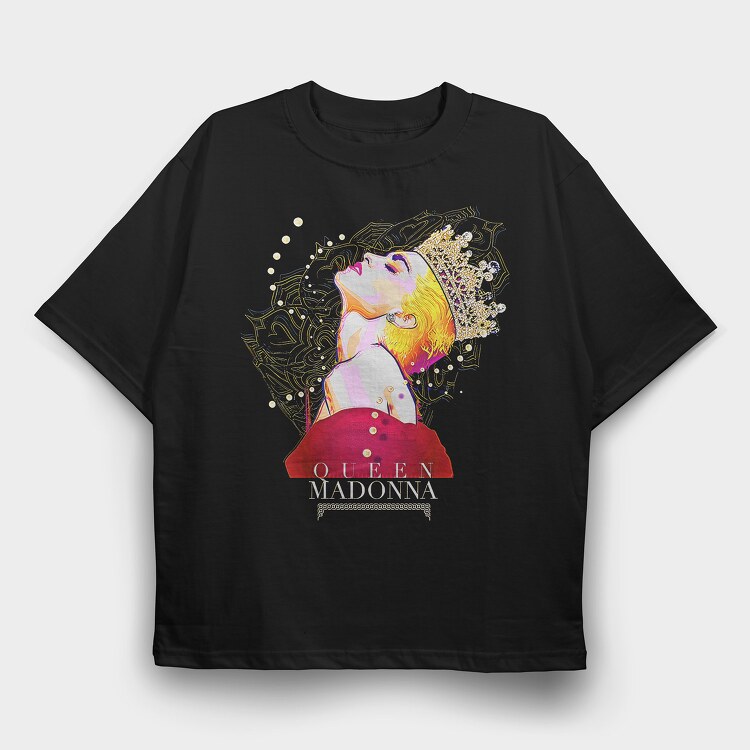 Queen Madonna, Tricou Oversize Barbati (Unisex)
