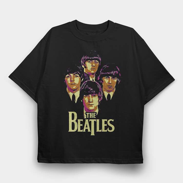 The Beatles 3, Tricou Oversize Barbati (Unisex)