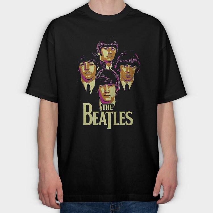 The Beatles 3, Tricou Oversize Barbati (Unisex)