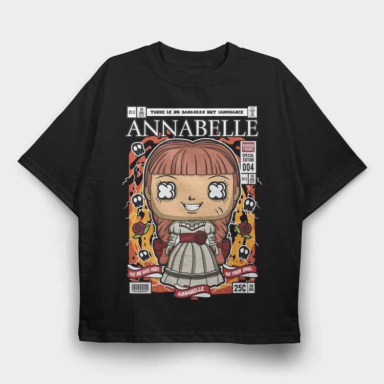 Annabelle, Tricou Oversize Barbati (Unisex)