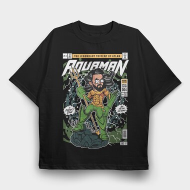 Aquaman, Tricou Oversize Barbati (Unisex)