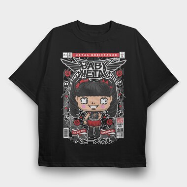 Baby Metal, Tricou Oversize Barbati (Unisex)