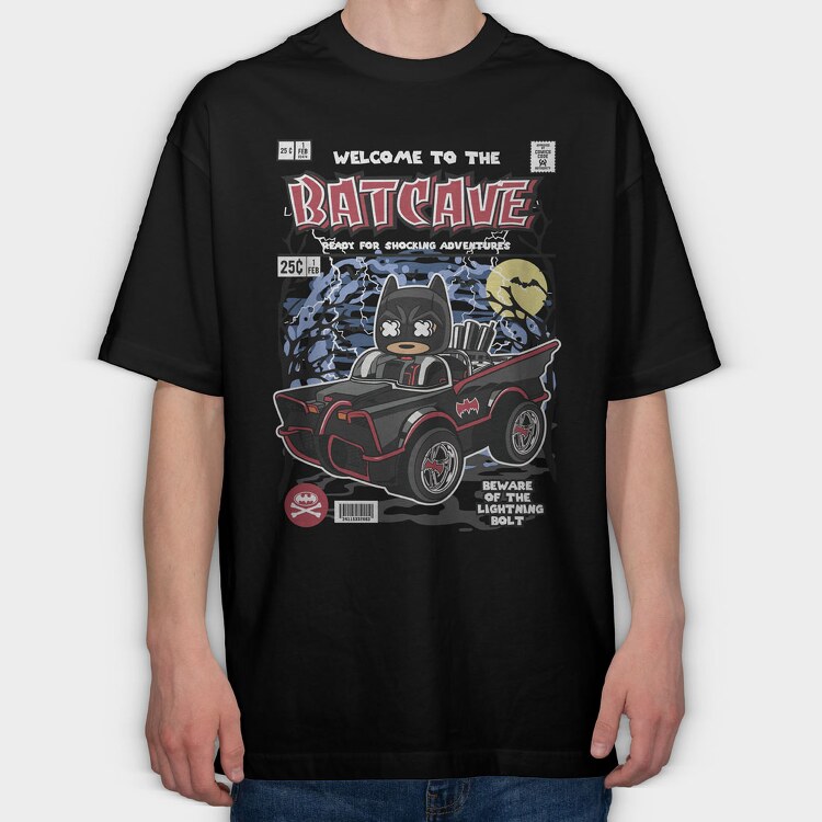 Bat Mobile, Tricou Oversize Barbati (Unisex)