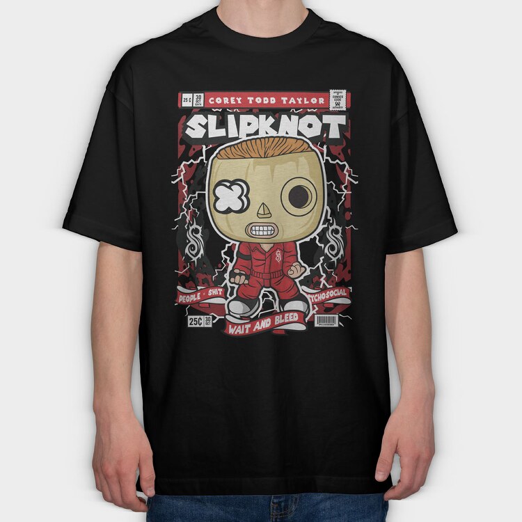 Corey Taylor Slipknot, Tricou Oversize Barbati (Unisex)
