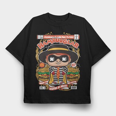 Hamburglar, Tricou Oversize Barbati (Unisex)