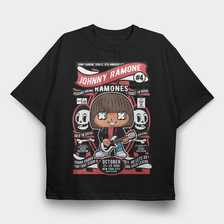 Johnny Ramone, Tricou Oversize Barbati (Unisex)
