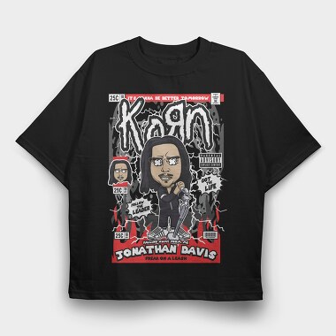 Jonathan Davis KoRn, Tricou Oversize Barbati (Unisex)