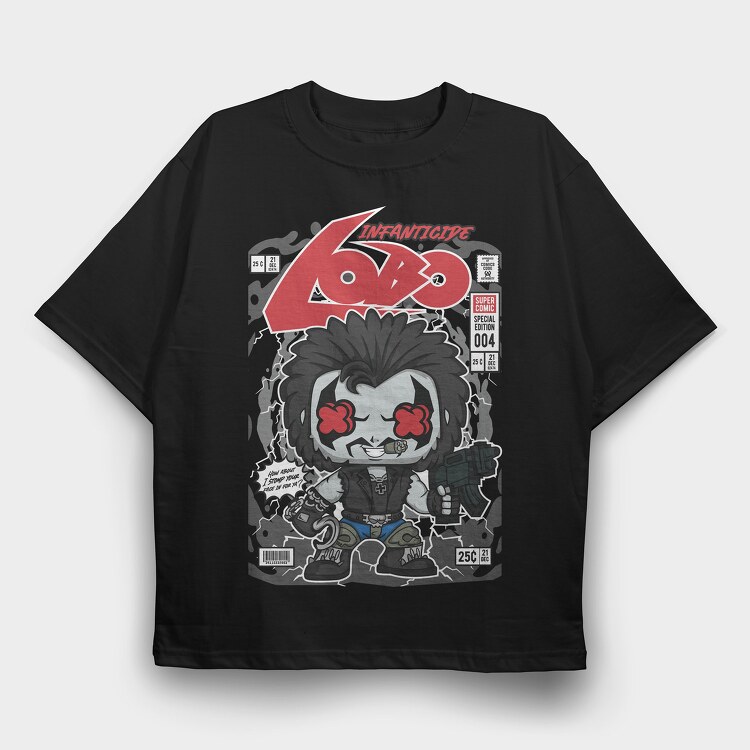 Lobo, Tricou Oversize Barbati (Unisex)