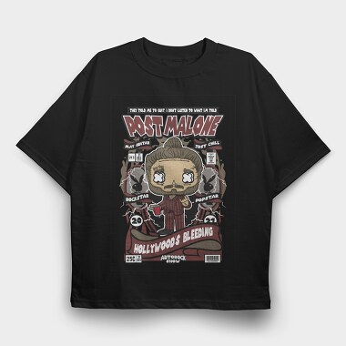 Post Malone, Tricou Oversize Barbati (Unisex)