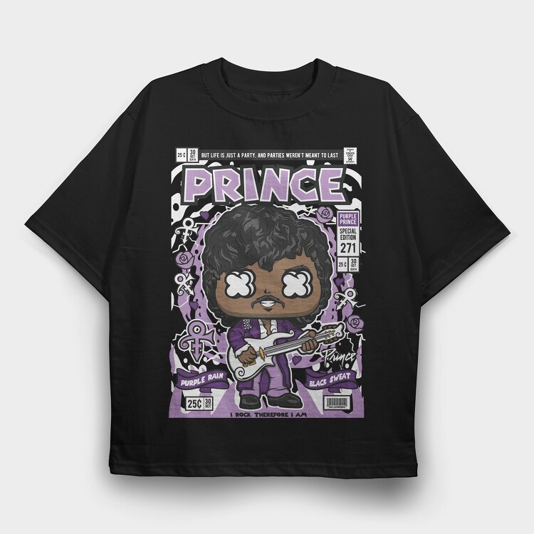 Prince, Tricou Oversize Barbati (Unisex)