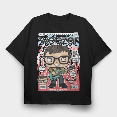 Rivers Cuomo Weezer, Tricou Oversize Barbati (Unisex)