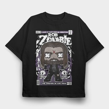 Rob Zombie, Tricou Oversize Barbati (Unisex)