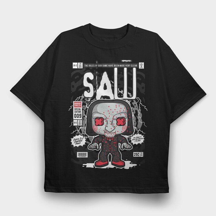 Saw Billy, Tricou Oversize Barbati (Unisex)