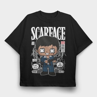 Scarface Tony Montana, Tricou Oversize Barbati (Unisex)