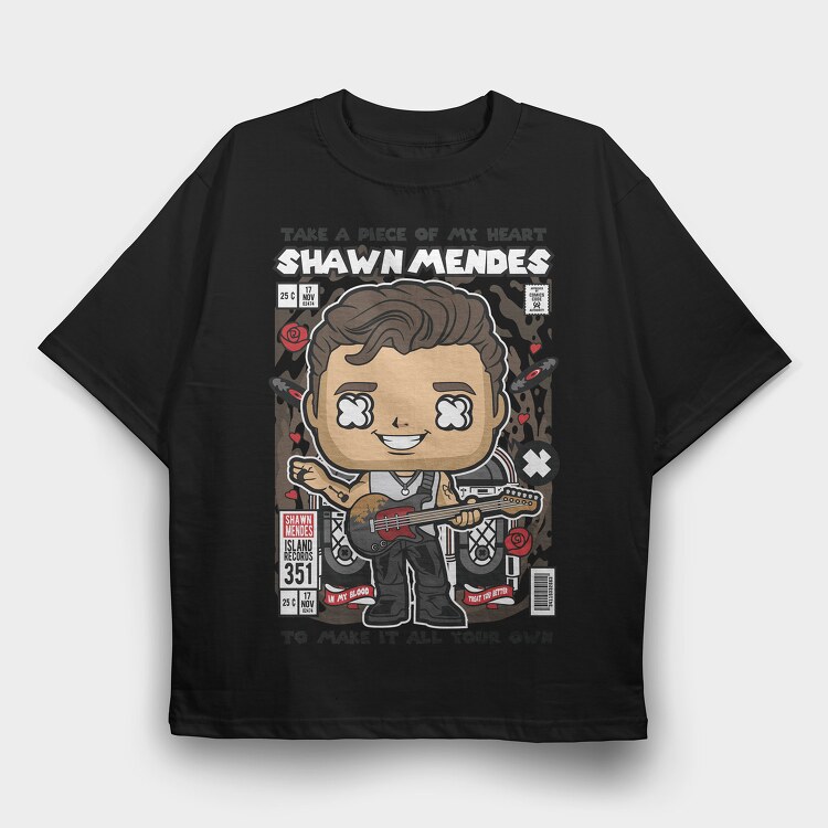 Shawn Mendes, Tricou Oversize Barbati (Unisex)