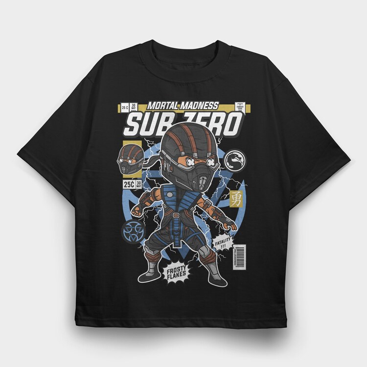 Sub Zero, Tricou Oversize Barbati (Unisex)