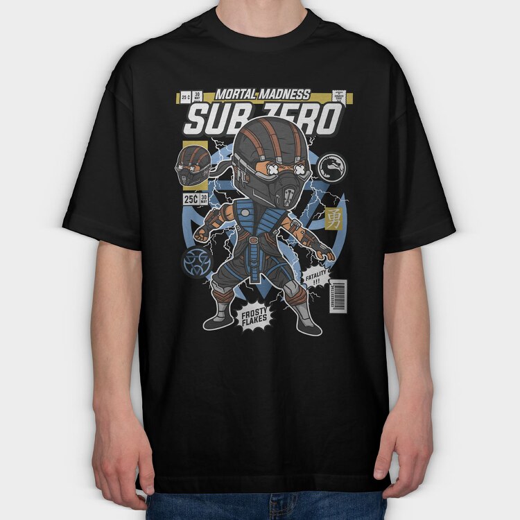 Sub Zero, Tricou Oversize Barbati (Unisex)