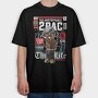 Tupac, Tricou Oversize Barbati (Unisex)